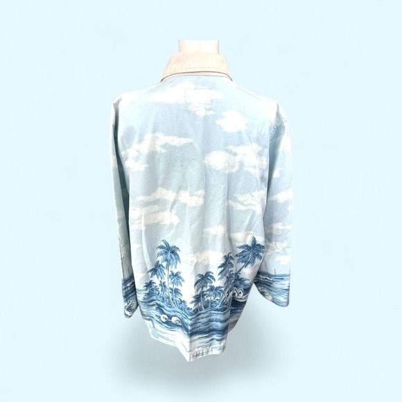 Ralph Lauren Vintage Size LGE Coastal Naval Print Barn ST Martin Island Jacket - Picture 8 of 16